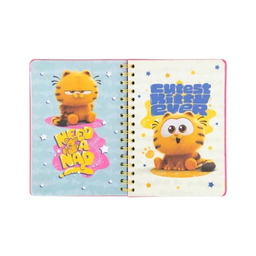 Тижневик Kite дитячий на спіралі Garfield, тверда обкладинка (GF25-438)