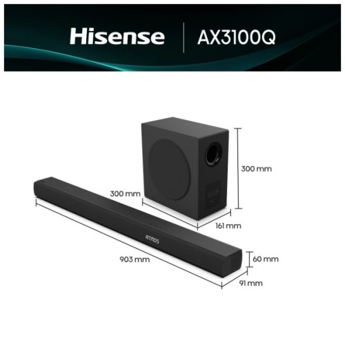 Акустична система Hisense AX3100Q Black (20015173)