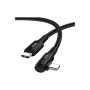 Дата кабель USB-C to USB-C 3.0m 100W 90° corner black Essager (EXCTT1-CGWTC01)