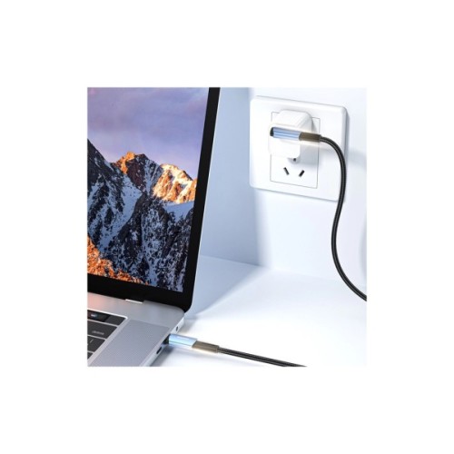 Дата кабель USB-C to USB-C 3.0m 100W 90° corner black Essager (EXCTT1-CGWTC01)