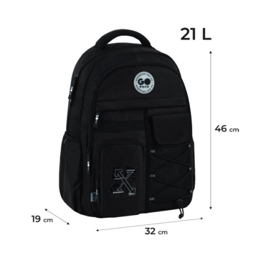 Рюкзак шкільний GoPack Education Teens 184 чорний (GO26-184L-3)