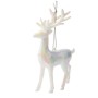 Прикраса декоративна Chomik Олень, пластик, білий, 9х15 см (5900779895928)