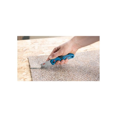 Ніж монтажний Bosch трапецієподібний складаний, корпус пластик, 215мм (1.600.A01.6BL)