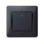 Вимикач Videx BINERA 1кл з підсвічуванням чорний графіт (VF-BNSW1L-BG)