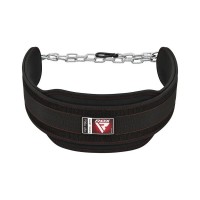 Обважнювач RDX Пояс з ланцюгом T7 Pro Dipping Belt 2 Layer Black (WDB-T7B)