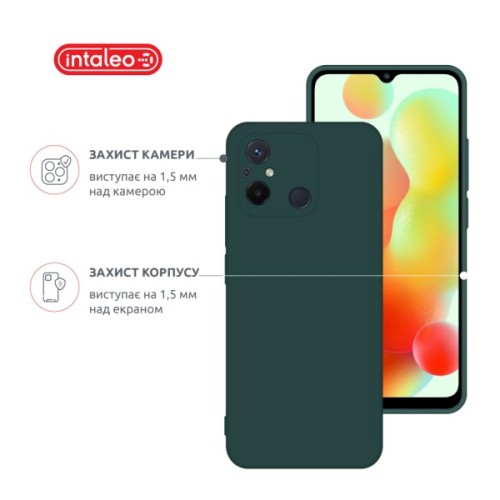 Чохол до мобільного телефона Intaleo Silicone Xiaomi Redmi 12C Dark Green (1283126600661)