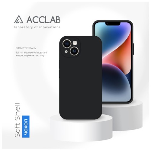 Чохол до мобільного телефона ACCLAB SoftShell Apple iPhone 14 Plus Black (1283126557026)