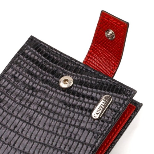 Портмоне Canpellini З натуральної шкіри Чорне (21751)