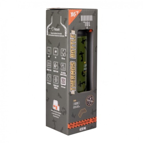 Поїльник-непроливайка Yes Термос Military 420 мл (708202)