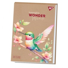 Альбом для малювання Yes А4 30 аркушів клеєний білила "Hummingbird" крафт (130580)