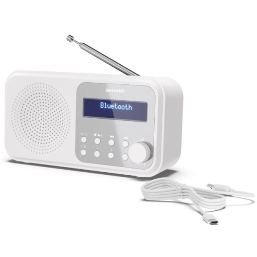 Портативний радіоприймач Sharp DR-P420 White (DR-P420WH)