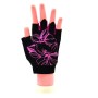Рукавички для фітнесу MadMax MFG-770 Flower Power Gloves Black/Pink XS (MFG-770_XS)
