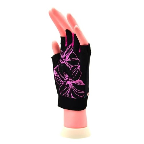 Рукавички для фітнесу MadMax MFG-770 Flower Power Gloves Black/Pink XS (MFG-770_XS)