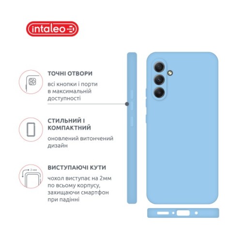 Чохол до мобільного телефона Intaleo SoftShell Samsung Galaxy A36 Light Blue (1283126618796)