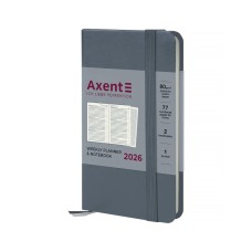 Тижневик Axent датований 2026 Pocket Strong 90х150, сірий (8508-26-62-A)