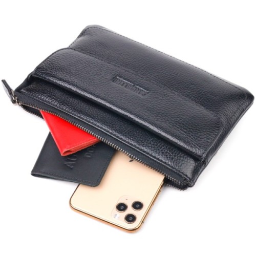 Сумка Canpellini З натуральної шкіри Чорна (21546)