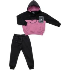 Спортивний костюм дитячий Cloise флісовий з худі (CL0215006-140-black)