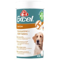 Вітаміни для собак 8in1 Excel Glucosamine + MSM для суглобів 55 шт (4048422184157)