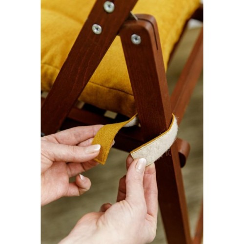 Подушка на стілець Прованс LUIS Гірчична 40х40 см (033798)