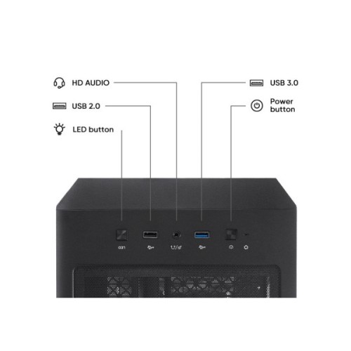 Корпус для ПК 1stPlayer AY7-BK-4F1