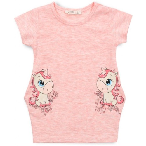 Плаття дитяче Breeze з єдинорогом (15689-110G-peach)