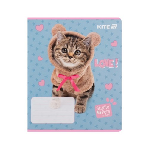 Зошит Kite Studio Pets, 12 аркушів, лінія (SP25-234)