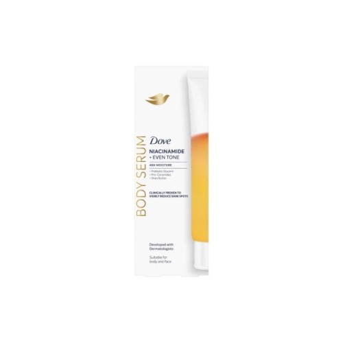 Сироватка для тіла Dove Body Serum Niacinamide + Even Tone Освітлювальна З ніацинамідом для рівного тону шкіри 200 мл (8720181804717)