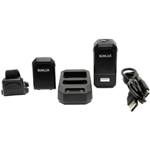 Сканер штрих-коду Sunlux F10, 2D, Bluetooth, 2.4GHz, з кредлом (30736)