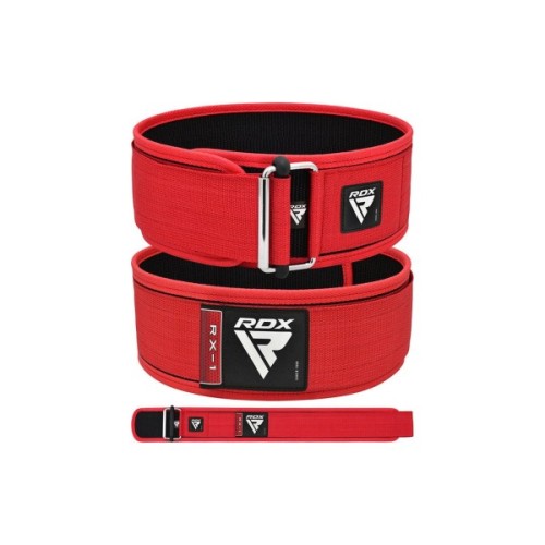 Атлетичний пояс RDX RX1 Weight Lifting Belt Red XL (WBS-RX1R-XL)