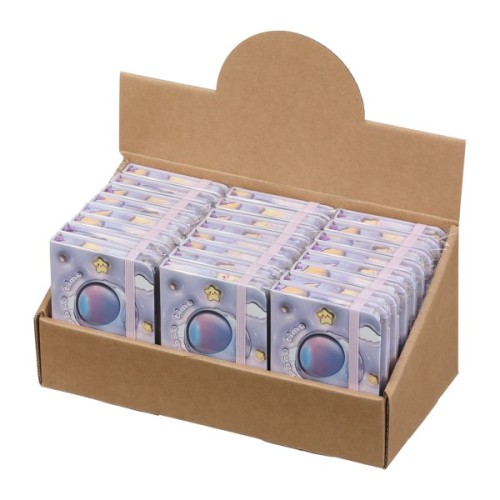 Книга записна ZiBi ASTRONAUT A7 в клітинку тверда обкладинка на гумці 80 аркушів, фіолетова (ZB.117104)