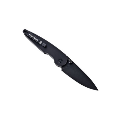 Ніж Hightron Birdidi, D2, алюміній, чорний, чорний клинок (HK06BLK)