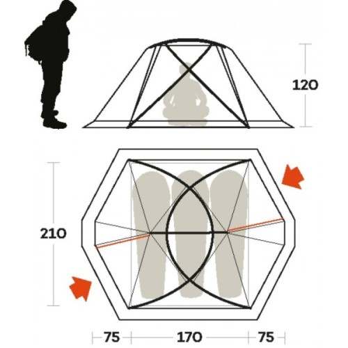 Намет Ferrino Svalbard 3.0 Orange (99056LAAFR) (926976)