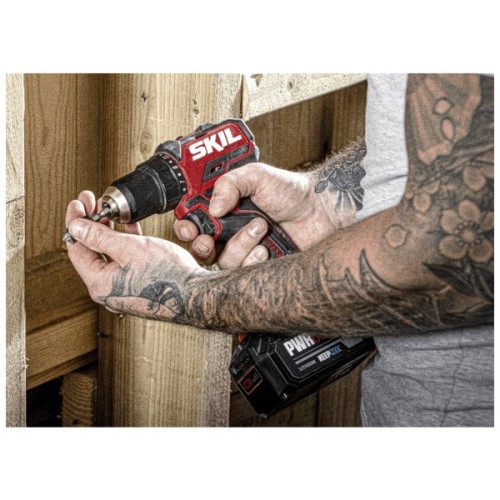 Шуруповерт Skil 3065 CA Compact Li-Ion 20V, безщітковий ударний, 2.0Ah, зарядний пристрій (DD1E3065CA+BC1E3136A)