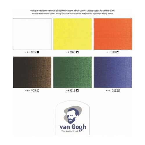 Олійні фарби Royal Talens Van Gogh Starter set 6 кольорів 20 мл (8712079231392)