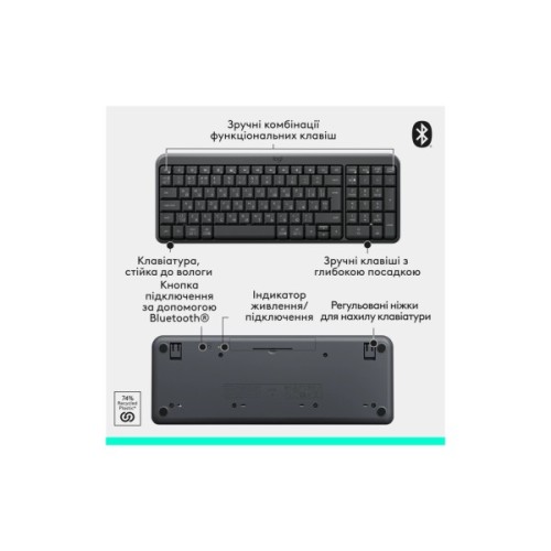 Комплект Logitech MK250 Bluetooth UA Graphite (920-013823)