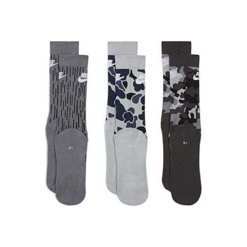 Шкарпетки Nike U NK EVERYDAY ESSENTIAL CREW DH3414-902 3 пари 42-46 Сірі (195244783731)