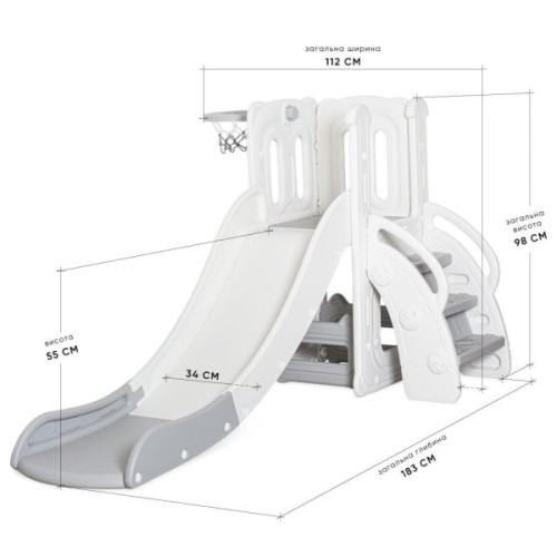 Гірка Mealux Merida (KD-B011 White/Grey)