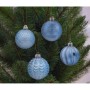 Ялинкова іграшка Chomik пластикові кульки, рельєфні і шишки 36 шт, 3,4,6 см, мікс блакитні (5900779832916_1)