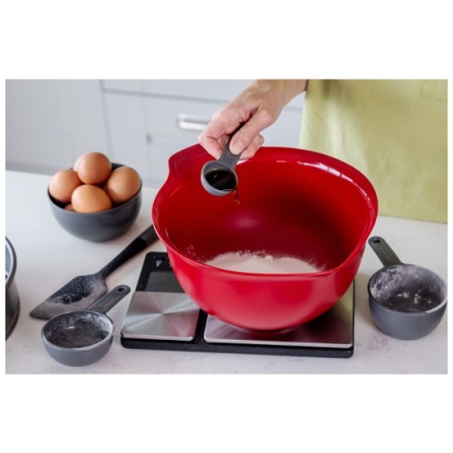Аксесуар кухонний KitchenAid Набір мірних ложок Coreline, 4 шт, сірий (KQG058OHCGG)
