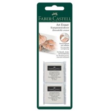 Гумка Faber-Castell «Клячка», біла, 2 шт у блістері (31706)