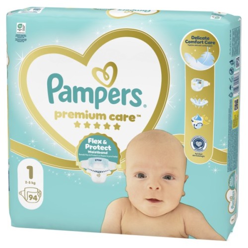 Підгузки Pampers Premium Care Розмір 1 (2-5 кг) 94 шт (8006530259187)