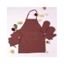 Фартух MirSon Набір 19-1217 Chocolate perla бязь дві прихватки + дві рукавички-прихватки + фартух (2200006752684)
