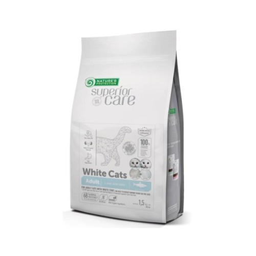 Сухий корм для кішок Nature's Protection Superior Care White Cats Grain Free Herring 1.5 кг (NPSC47630)