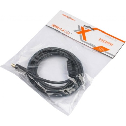 Кабель мультимедійний HDMI M to HDMI M 3.0m Maxxter (V-HDMI4-10)