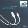 Дата кабель USB 2.0 AM to USB-C 1.0m 60W white Digitus (AK-300340-010-W)