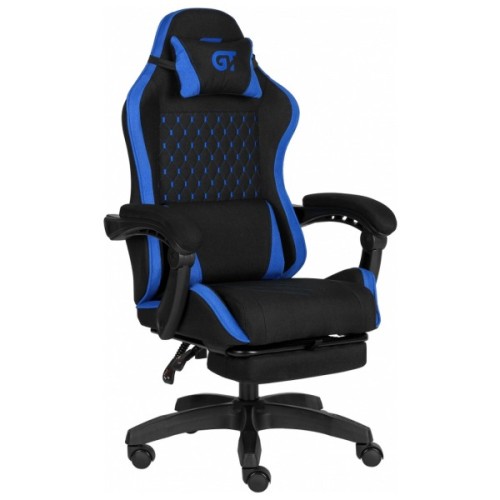 Крісло ігрове GT Racer X-2339 Black/Blue (X-2339 Fabric Black/Blue)