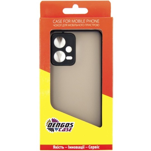 Чохол до мобільного телефона Dengos Matte Xiaomi Redmi Note 12 5g (black) (DG-TPU-MATT-129)