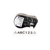 Стрічка для принтера етикеток Brady M4C-1000-595-WT-BK, всепогодні, безперервна стрічка, 25.40 mm × 7.62 m, black on white, вініл (170833)
