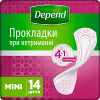 Урологічні прокладки Depend Comfort-Protect Mini Pads 14 шт. (5029053561646)