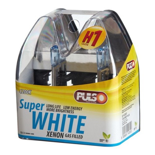 Автолампа PULSO H1/P14.5S 12v55w super white/plastic box (LP-12551)